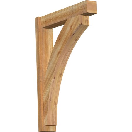 Ekena Millwork Thorton Block Rough Sawn Outlooker, Western Red Cedar, 6"W x 28"D x 40"H OUT06X28X40THR05RWR